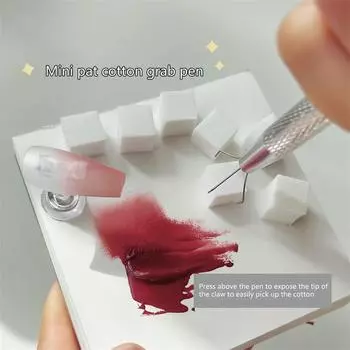 Мягкий спонж и ручка для безупречного макияжа Мягкие косметические спонжи для естественного контурирования ногтей Аксессуары для дизайна ногтей