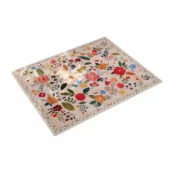 Мягкий толстый искусственный шерстяной коврик для двери в дом, прочный полиэстеровый цветочный моющийся коврик, моющиеся входные коврики 40*60cm