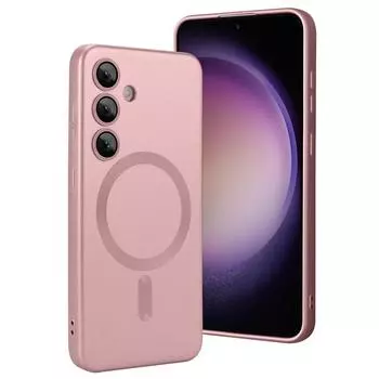 Мягкий тонкий чехол-бампер для Samsung S24 S23 S22 S21 S20 S20FE S23FE Note 20 Ultra Plus Magsafe с магнитной крышкой с беспроводной зарядкой For Galaxy S24 Ultra чёрный