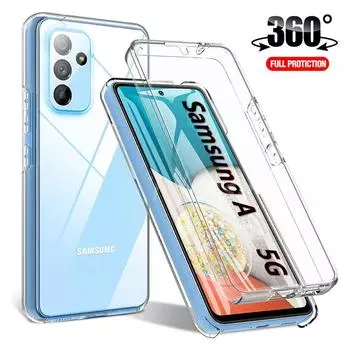 Мягкий ТПУ + ПК прозрачный чехол для телефона с защитой всего тела на 360 градусов для Samsung Galaxy S23 FE S23FE S23 + S23 Ultra S23 Plus Samsung Galaxy S23 Ultra чистый
