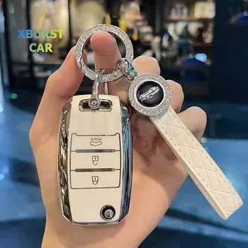 Мягкий ТПУ складной чехол для автомобильного ключа чехол для KIA Sid Rio Soul Sportage Ceed Sorento Cerato K2 K3 K4 K5 держатель для пульта дистанционного управления