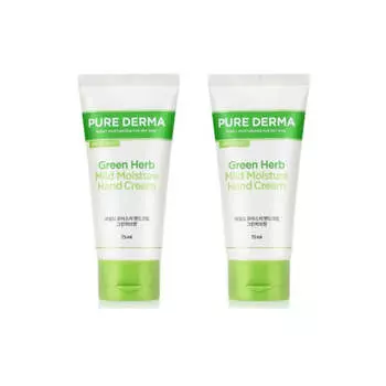 Мягкий увлажняющий крем для рук On the Body Pure Derma Green Herb 75 мл*2 шт./4 шт. 2Pcs