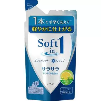 Мягкий в одном Lion Мягкий в одном шампунь Сменный блок 380 мл