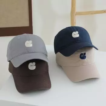 Мягкий верх, большая окружность головы, маленькая, свежая, простая, с широкими полями, бейсболка для детей, пара, универсальная, кепка для лица M56-58cm чёрный