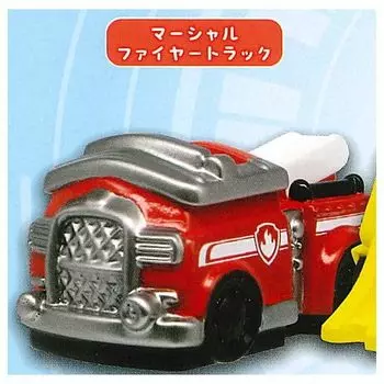 Мягкий виниловый автомобиль Щенячий патруль 2 Marshall Fire Gacha Gacha Capsule Toy [1. Грузовик] (один предмет)