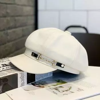 Мягкий винтажный берет, регулируемая восьмиугольная кепка, модная женская шляпа газетчика