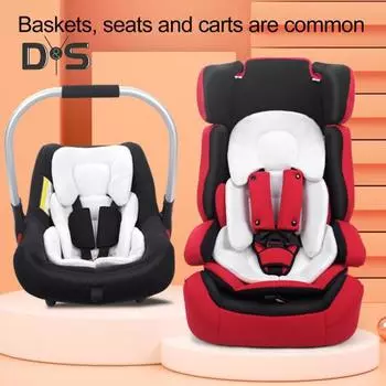 Мягкий вкладыш для детской коляски, защитный коврик для детского сидения, защитный коврик для новорожденных, малышей, коляска для автокресла чёрный