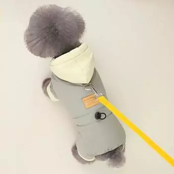 Мягкий водонепроницаемый зимний комбинезон для маленьких собак, куртка для щенков, флисовый теплый зимний комбинезон для чихуахуа, йорков, одежда S темно-синий