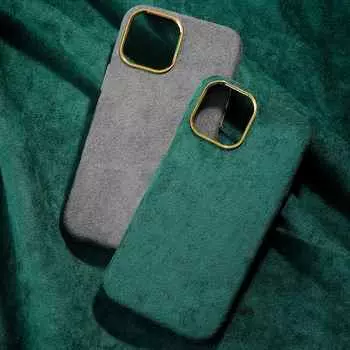 Мягкий замшевый чехол для телефона Iphone 14 11 13 12 Pro Max Mini 14 Plus, металлический защитный чехол для объектива камеры, бархатный противоударный чехол For iPhone 13 Mini жёлтый