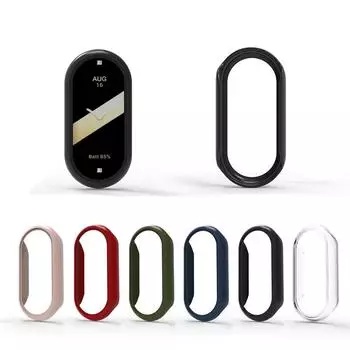Мягкий защитный чехол для ПК для Xiaomi Mi Band 8, половина упаковки, защитный чехол с бампером, чехол для Xiaomi Mi Band 8, умные часы For Xiaomi Mi Band 8 зелёный