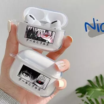Мягкий защитный чехол из японского аниме «Токио вурдалак» для Apple Airpods 1 2 3 Pro, прозрачный чехол для AirPods с героями мультфильмов Airpods 1 2