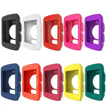 Мягкий защитный чехол из силиконовой резины для велокомпьютера Edge 520 #F красный