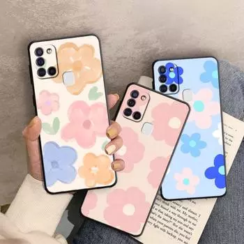 Мягкий защитный чехол из ТПУ для Samsung Galaxy A02s A03s A04s A03 Core A04 A40 A10 A02 A01 A10s A70 A50 A20e, чехол с яркими цветами Samsung A10