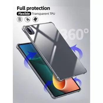 Мягкий защитный чехол из ТПУ для XiaoMi Pad 5 Pro, прозрачная задняя крышка для MiPad 5 Redmi Pad 10,6, прозрачный силиконовый чехол для задней панели планшета For MiPad 5 чистый