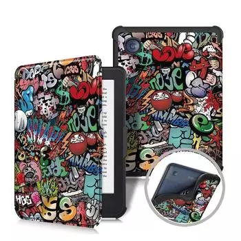 Мягкий защитный чехол Kobo Clara 2e из кожи и магнитного ТПУ Kobo Clara 2e (N506) чёрный