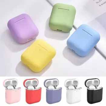 Мягкий защитный чехол, роскошный чехол для беспроводных наушников, силиконовый чехол для AirPods 1/2