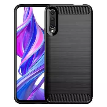 Мягкий защитный матовый чехол для Honor 9X, текстурный противоударный бампер, силиконовый чехол для Honor 9x pro, мягкая задняя крышка для смартфона Huawei Honor 9X чёрный