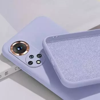 Мягкий жидкий силиконовый чехол для телефона HUAWEI HONOR 50/50 Lite 50Lite/50 Pro с ощущением детской кожи Honor 50 Lite чёрный