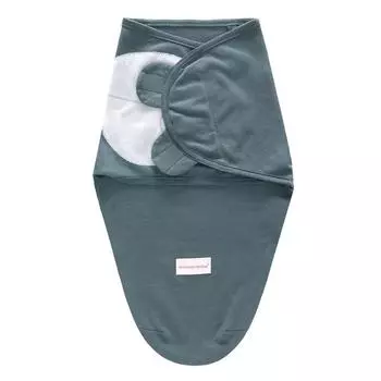 Мягко утяжеленные спальные мешки из хлопка для новорожденных и младенцев, спальный мешок вперевалку тёмно-синий