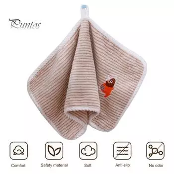 Мягкое детское полотенце из микрофибры с изысканным ремешком, абсорбирующим безворсовым быстросохнущим банным полотенцем S синий