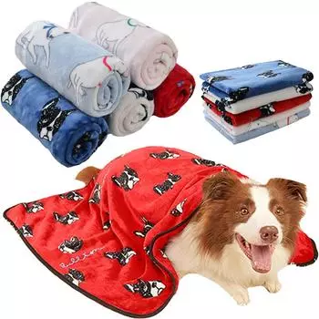 Мягкое фланелевое одеяло для кровати для собак, удобный коврик для сна для домашних животных, коврик для кошек и собак, дышащее одеяло для дивана, теплые и спальные простыни, товары для домашних животных, коврики для домашних животных, пледы 40cm*60cm