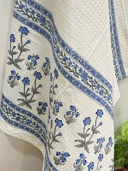 Мягкое хлопковое полотенце с блочным принтом (60-30 дюймов)