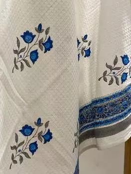 Мягкое хлопковое полотенце с блочным принтом (60-30 дюймов)