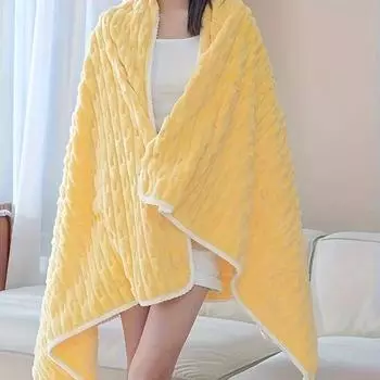 Мягкое и впитывающее полотенце из чистого хлопка, не оставляющее волос, быстросохнущее пляжное полотенце с впитыванием воды, полотенце из кораллового флиса 35*75CM1PCS серый