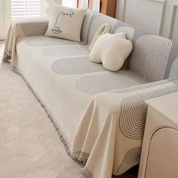 Мягкое клейкое диванное полотенце из синели, одно полотенце, многоцелевое, двойного назначения, против морщин, нескользящее, не царапающее, приятное для кожи полотенце для чехла на диван 180*130