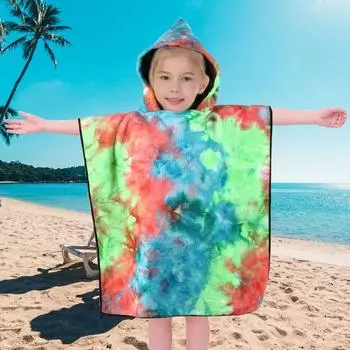 Мягкое нелиняющее не скатывающееся банное полотенце с капюшоном устойчивое к выцветанию мягкость пляжные принадлежности для ванной зелёный