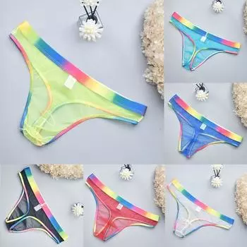 Мягкое нижнее белье, нижнее белье, стринги, сетчатые трусы, мужские S