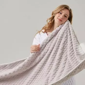 Мягкое облачное бархатное быстросохнущее впитывающее банное полотенце, коралловое бархатное полотенце, пляжное полотенце 70*140cm белый