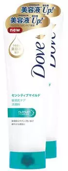 Мягкое очищающее средство для лица Dow Sensitive 130 г x 2 шт. [Оптовая закупка]