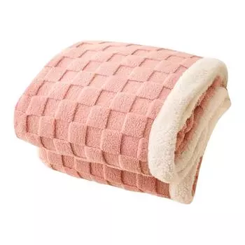 Мягкое одеяло, мягкое теплое толстое зимнее одеяло, двустороннее уютное одеяло для кровати, дивана, кресла и кушетки, шерстяное одеяло One Size арбуз красный