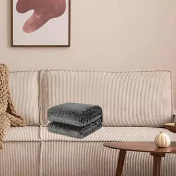 Мягкое одеяло, осенне-зимнее удобное одеяло, однотонное клетчатое одеяло для дивана для дома 150CM темно-зеленого