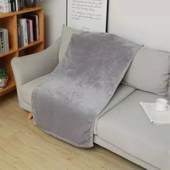 Мягкое одеяло, удобное согревающее полиэстеровое летнее одеяло для сна, дивана, офисные принадлежности 120cm серый