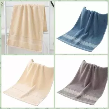 Мягкое полотенце для душа, утолщенное хлопковое полотенце, портативное для детей/взрослых синий