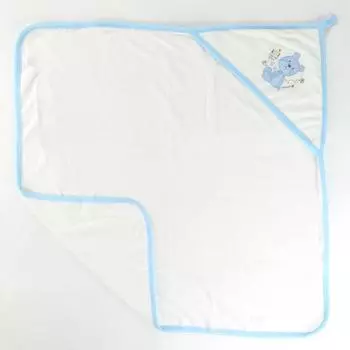 Мягкое полотенце для новорожденных размером 80х80 см.