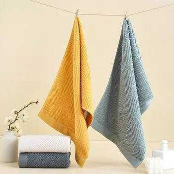 Мягкое полотенце для рук из 100% хлопка, быстросохнущее тканое полотенце для рук с высокой водопоглощающей способностью для дома, ванной комнаты, путешествия, отеля, побережья 35cm зелёный