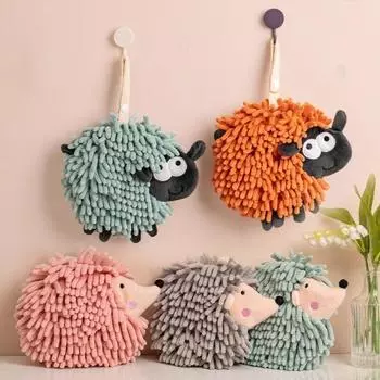 Мягкое полотенце для рук из синели, кухонное полотенце, хозяйственные принадлежности, полотенце для протирки кухни Orange-Sheep