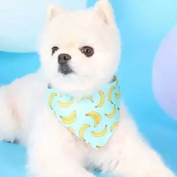 Мягкое полотенце для слюны домашних животных, регулируемая треугольная бандана для домашних животных, милый шарф для собак и кошек S-Style E