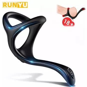 Мягкое силиконовое кольцо для пениса для мужчин, петля для задержки пениса, секс-игрушки для мужчин, пенианские кольца, товары для взрослых, льняная насадка для задержки эякуляции, рукав для пениса 1pc