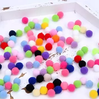 Мягкое украшение одежды помпоном 18/25 мм домашний орнамент материал ручной работы свадебный декор разноцветные ювелирные аксессуары помпоны DIY ювелирные аксессуары 25mm 20Pcs коричневый