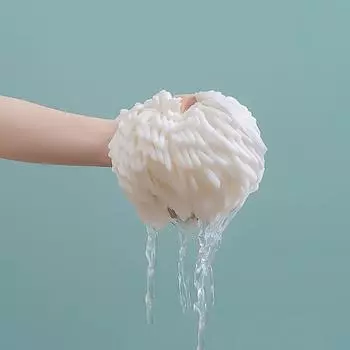 Мягкое утолщенное полотенце для рук из шенилла, быстросохнущее, впитывающее, подвесное полотенце для рук, кухонное полотенце для ванной комнаты No sponge синий