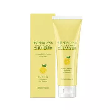 Мягкое увлажняющее очищающее средство для лица Мягкие ингредиенты очищают и увлажняют кожу лица Освежают и не жирнят One Size