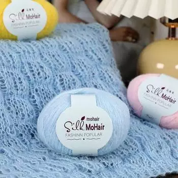 Мягкое вязаное крючком пальто из мохера с цветочным узором и шерстяным шариком, без завязок, облегающее