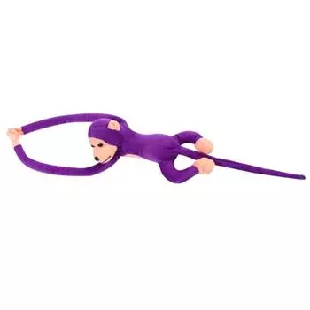 Мягкое животное, милый длинный элегантный стиль, рука, хвост, обезьяна, плюшевая игрушка, вечерние талисман, подарки для комнаты, занавеска для домашнего украшения коричневый