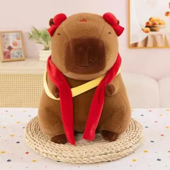 Мяньтянь Лин Нечжа Капибара Плюшевая Игрушка Кольцо Цянькунь Кукла Капибара Подушка-Игрушка Кукла Нечжа Капибара Кукла 30Cm (0.35kg)