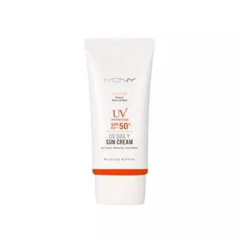 MQNY UV Ежедневный натуральный солнцезащитный крем под макияж SPF50+ PA+++ 50 г*1 шт./2 шт. 1Pc