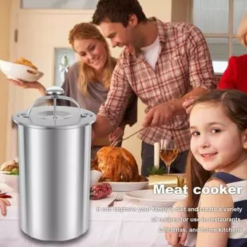 Мясная плита из нержавеющей стали, пресс для мяса, многофункциональный пресс для ветчины, маркер, машина, термометр с домашней кухней серебряный
